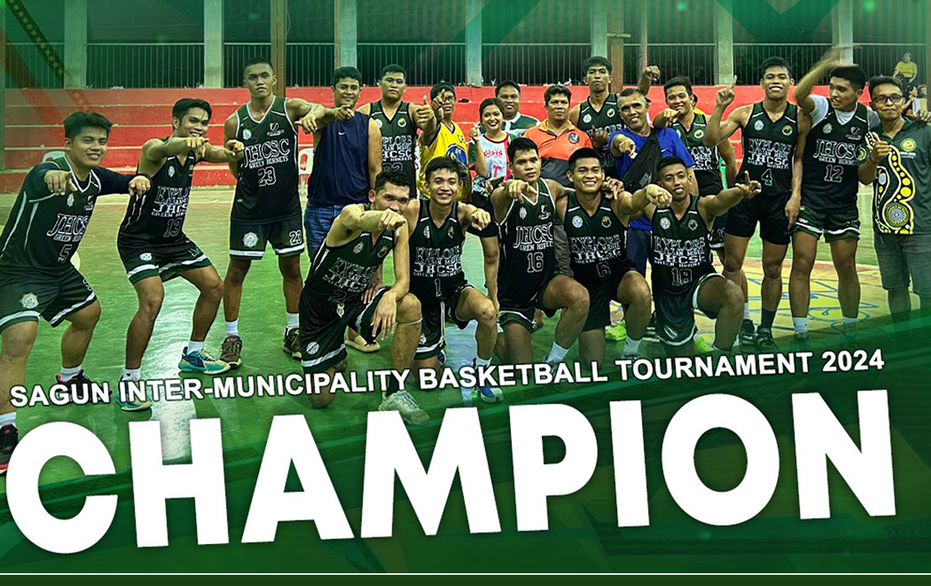 JHCSC Green Hornets Clinched the Championship Title in the Inter-Municipality Basketball Tournament 2024